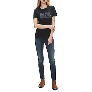 T-shirt monogramme femme Calvin Klein image-1