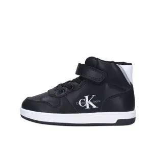 Lace-up/velcro Trainers for kids Calvin Klein black/white image-0