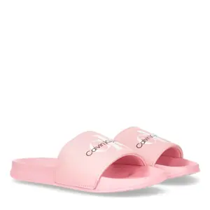 Girl's logo printed pool slippers Calvin Klein image-0