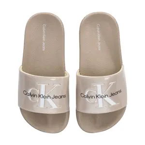 Girl's logo printed pool slippers Calvin Klein image-1