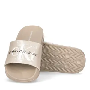 Girl's logo printed pool slippers Calvin Klein image-2