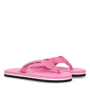 Logo printed flip flops girl Calvin Klein image-0