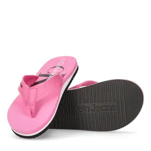 Logo printed flip flops girl Calvin Klein image-2