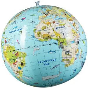 Educational games inflatable globe animals Caly image-0
