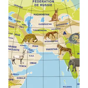 Globe balloon Caly Planete Animaux (x2) image-2