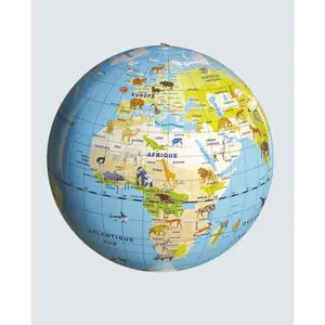 Globe balloon Caly Planete Animaux (x2) image-1