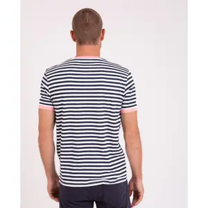 Striped Flamed Cotton T-shirt Camberabero image-2