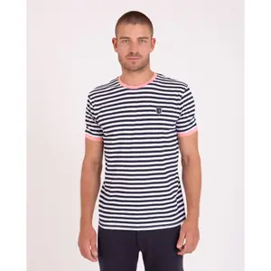 Striped Flamed Cotton T-shirt Camberabero image-1