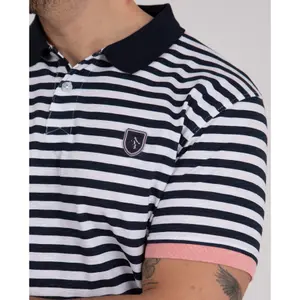 Striped Flamme Cotton Polo Camberabero image-2