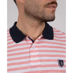 Striped Flamme Cotton Polo Camberabero image-2