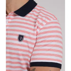 Striped Flamme Cotton Polo Camberabero image-3