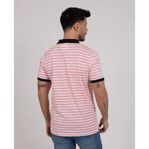 Striped Flamme Cotton Polo Camberabero image-1