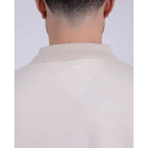 Short Sleeve Fancy Knit Polo Camberabero image-3