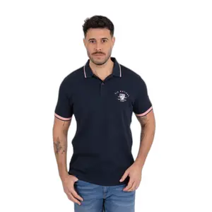 Polo από πλεκτό με σχέδιο Camberabero image-0