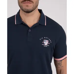 Polo από πλεκτό με σχέδιο Camberabero image-3
