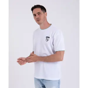 T-shirt med broderad emblem Camberabero image-1