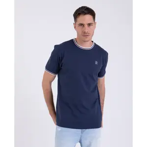 T-shirt i melerat bomull Camberabero image-1