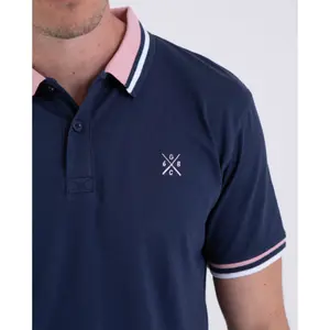 Polo mit gestreiftem Rippstrick Camberabero image-2