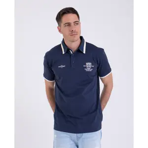 Polo-Shirt mit Stickereien Brust Camberabero image-1