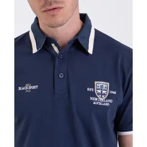 Polo-Shirt mit Stickereien Brust Camberabero image-2