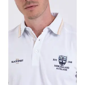 Polo-Shirt mit Stickereien Brust Camberabero image-2