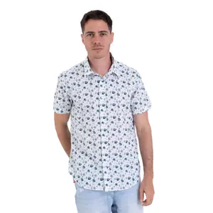 Floral Seersucker Shirt Camberabero image-0