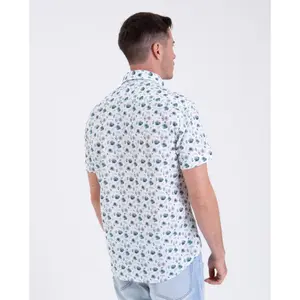 Floral Seersucker Shirt Camberabero image-2