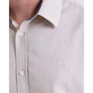 Long Sleeve Seersucker Shirt Camberabero image-1