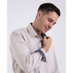 Long Sleeve Seersucker Shirt Camberabero image-3