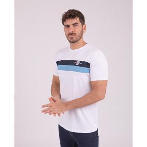 T-shirt com faixas tricolores Camberabero image-1