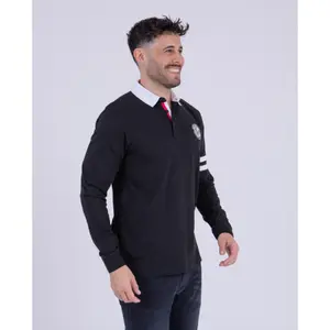Long-sleeved polo with a contrasting collar Camberabero image-1