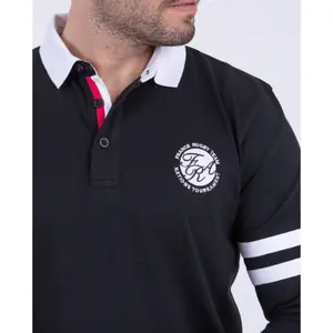 Long-sleeved polo with a contrasting collar Camberabero image-2