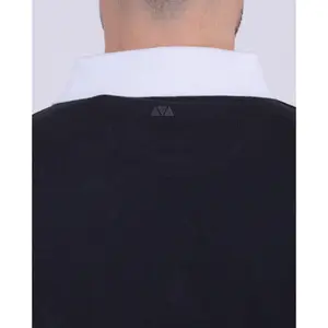 Long-sleeved polo with a contrasting collar Camberabero image-4