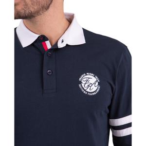 Long-sleeved polo with a contrasting collar Camberabero image-3