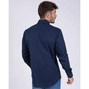 Langarmhemd unifarben Esprit Rugby mit Patch Camberabero image-3