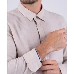 Solid Long Sleeve Shirt with PVC Chest Badge Camberabero image-3
