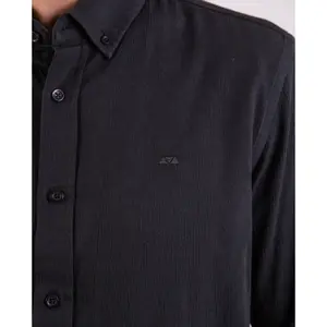 Long-sleeved plain shirt with floral details Camberabero image-1