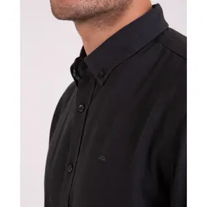 Long-sleeved plain shirt with floral details Camberabero image-2