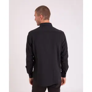 Long-sleeved plain shirt with floral details Camberabero image-4