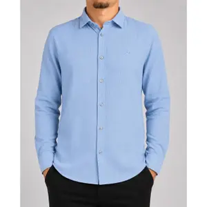 Long-sleeved plain shirt with floral details Camberabero image-2