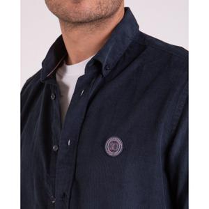 Plain textured long-sleeve shirt Camberabero image-4