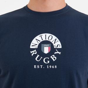 T-shirt with rugby nations print on chest Camberabero image-2