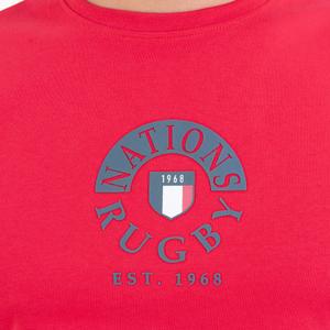 T-shirt with rugby nations print on chest Camberabero image-1