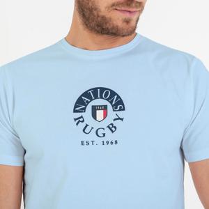 T-shirt with rugby nations print on chest Camberabero image-1