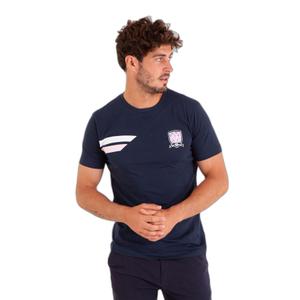 T-shirt with embroidered patch and yokes Camberabero image-0