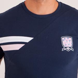 T-shirt with embroidered patch and yokes Camberabero image-3