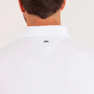 Koszulka polo z kołnierzykiem w szpic i trójkolorowymi rękawami Camberabero image-2