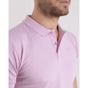 Polo jednolity z fantazyjnej siateczki Camberabero image-2