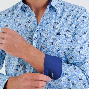 Koszula z długim rękawem w kwiaty Camberabero image-1