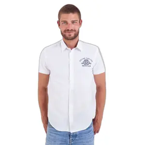 Jednolita koszula seersucker Camberabero image-0